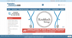 Desktop Screenshot of cuerdasguitarra.com